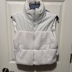 Dry Goods Ivory Sherpa Vest